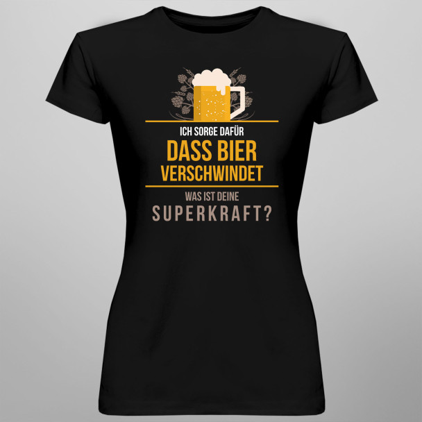 dass Bier verschwindet - Herren und Damen t-shirt mit Aufdruck