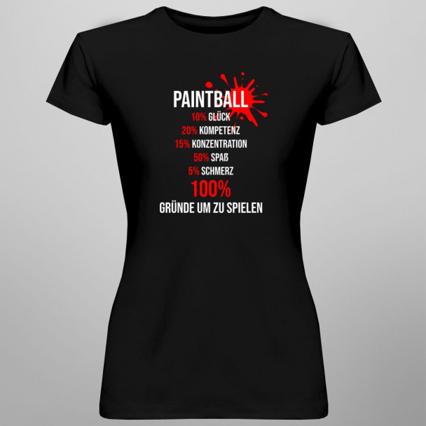 Paintball - damen t-shirt Paintball - damen t-shirt