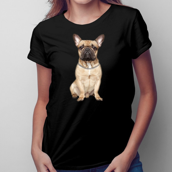 FRANZÖSISCHE BULLDOGGE v.2  - damen t-shirt mit Aufdruck