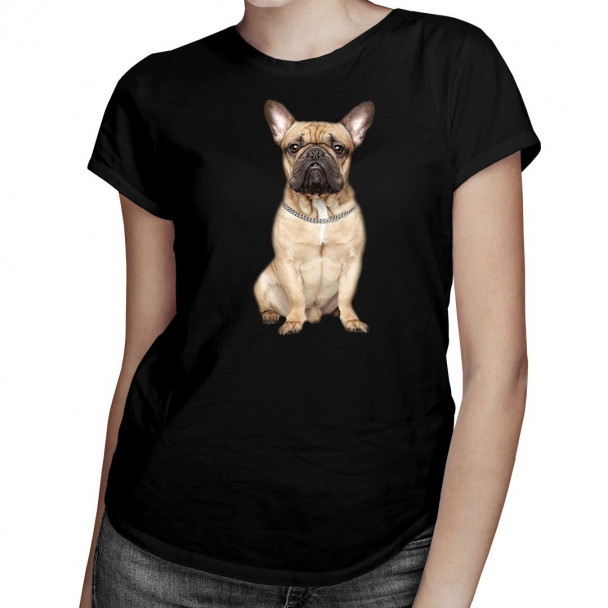 FRANZÖSISCHE BULLDOGGE v.2  - damen t-shirt mit Aufdruck