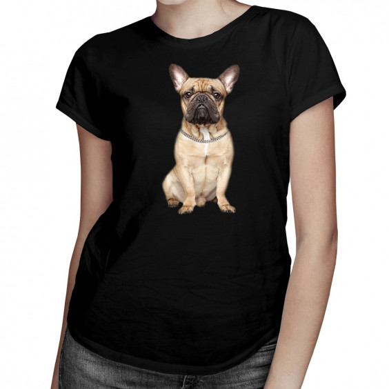 FRANZÖSISCHE BULLDOGGE v.2  - damen t-shirt mit Aufdruck
